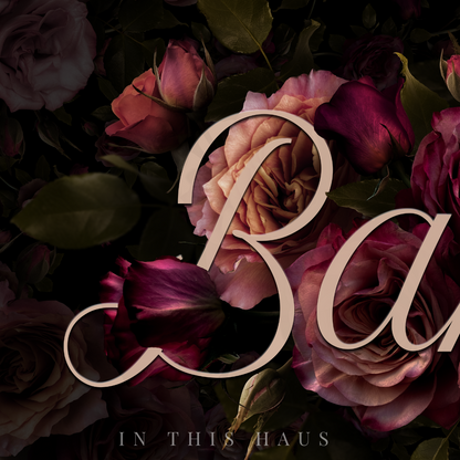 Personalized Last Name Sign | Elegant Floral Canvas