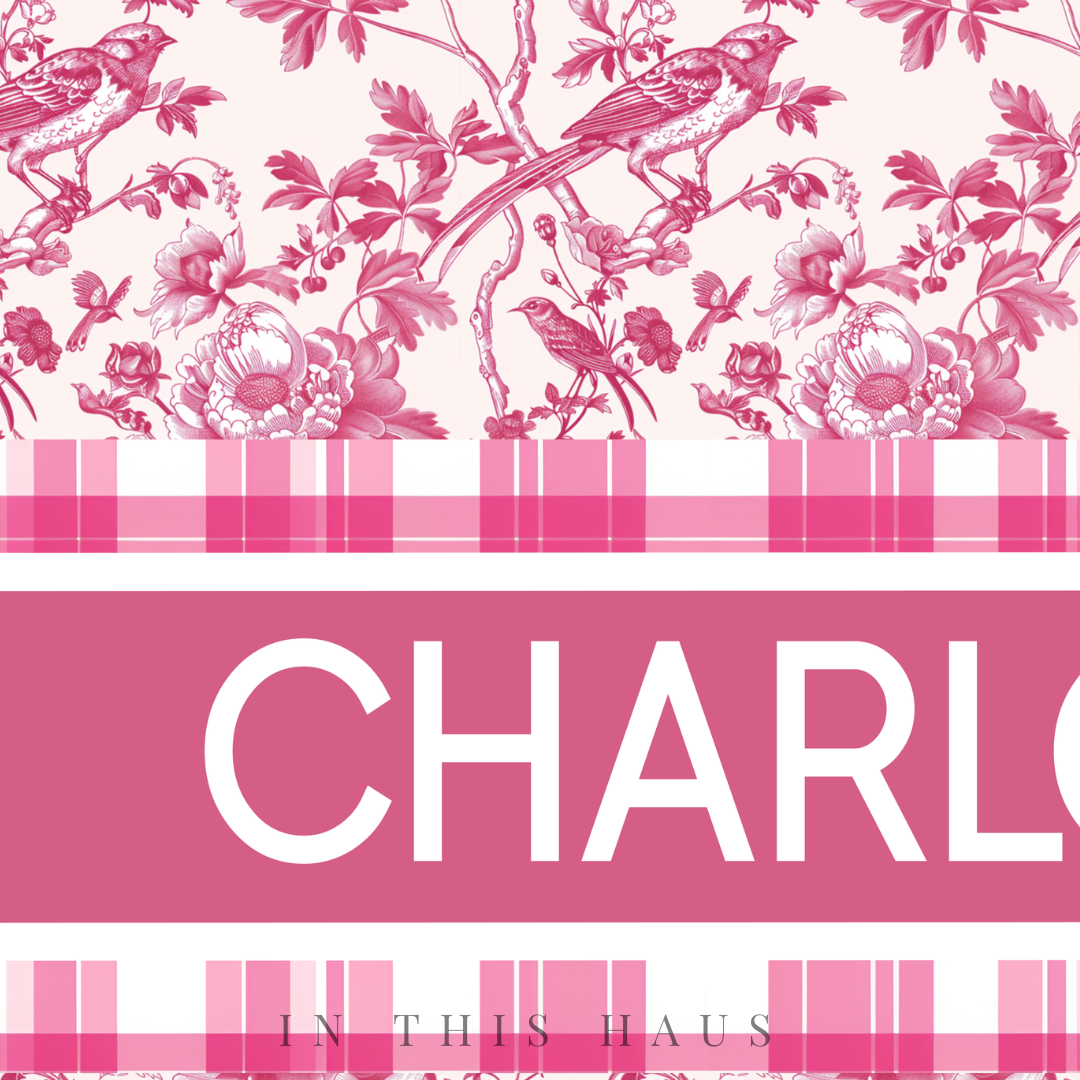  "Modern farmhouse styled with the Charlotte Toile Canvas for a blend of classic and contemporary decor."
