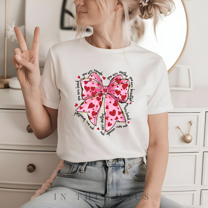 Stylish unisex T-shirt with cute Valentine’s design.
